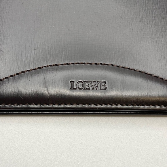 Loewe Leather Card Wallet - Dark Brown - Pre-owned - Picture 11 of 12